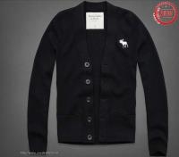 heren abercrombie and fitch truien cardigan knop moose logo zwart Nieuwe Aankomst 4xrvj109